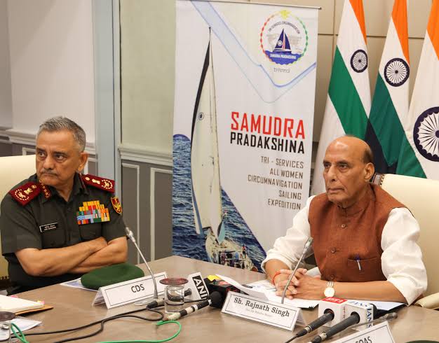 Samudra Pradakshina, IASV Triveni, Rajnath Singh